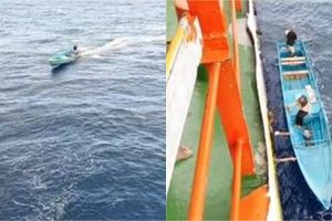 Aksi heroik ayah jemput anak perempuannya yang telat turun dari kapal, hingga bikin penumpang kagum