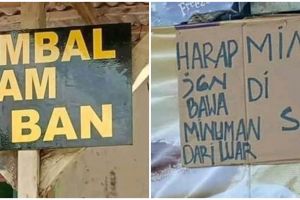 Nggak berurutan, 11 tulisan nyeleneh ini susunannya bikin susah dibaca