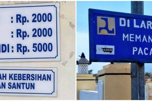 11 Tulisan di pengumuman ini sulit dimengerti, bikin gagal paham