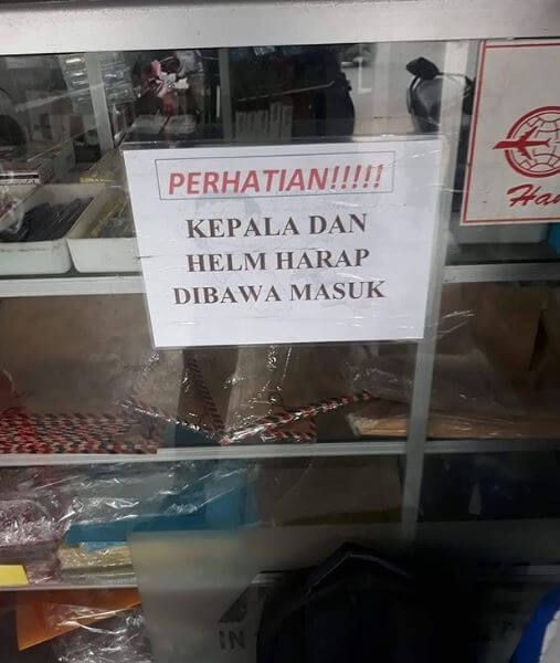 11 Peringatan lucu di toko ini tulisannya bikin pembeli mikir dua kali