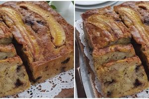 Resep moist choco cheese banana cake, cocok jadi sajian jamuan arisan