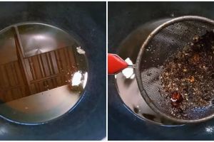 Tanpa menunggu lama, begini trik menjernihkan minyak goreng dari sisa tepung halus