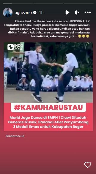 Viral pelajar jago dansa malah dihujat, Agnez Mo: Aku pengen ketemu!