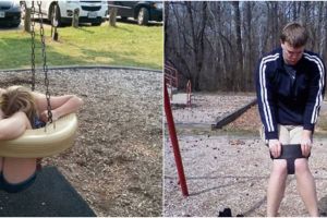 Lucu tapi kasihan, 11 momen apes orang main ayunan ini bikin susah tahan tawa