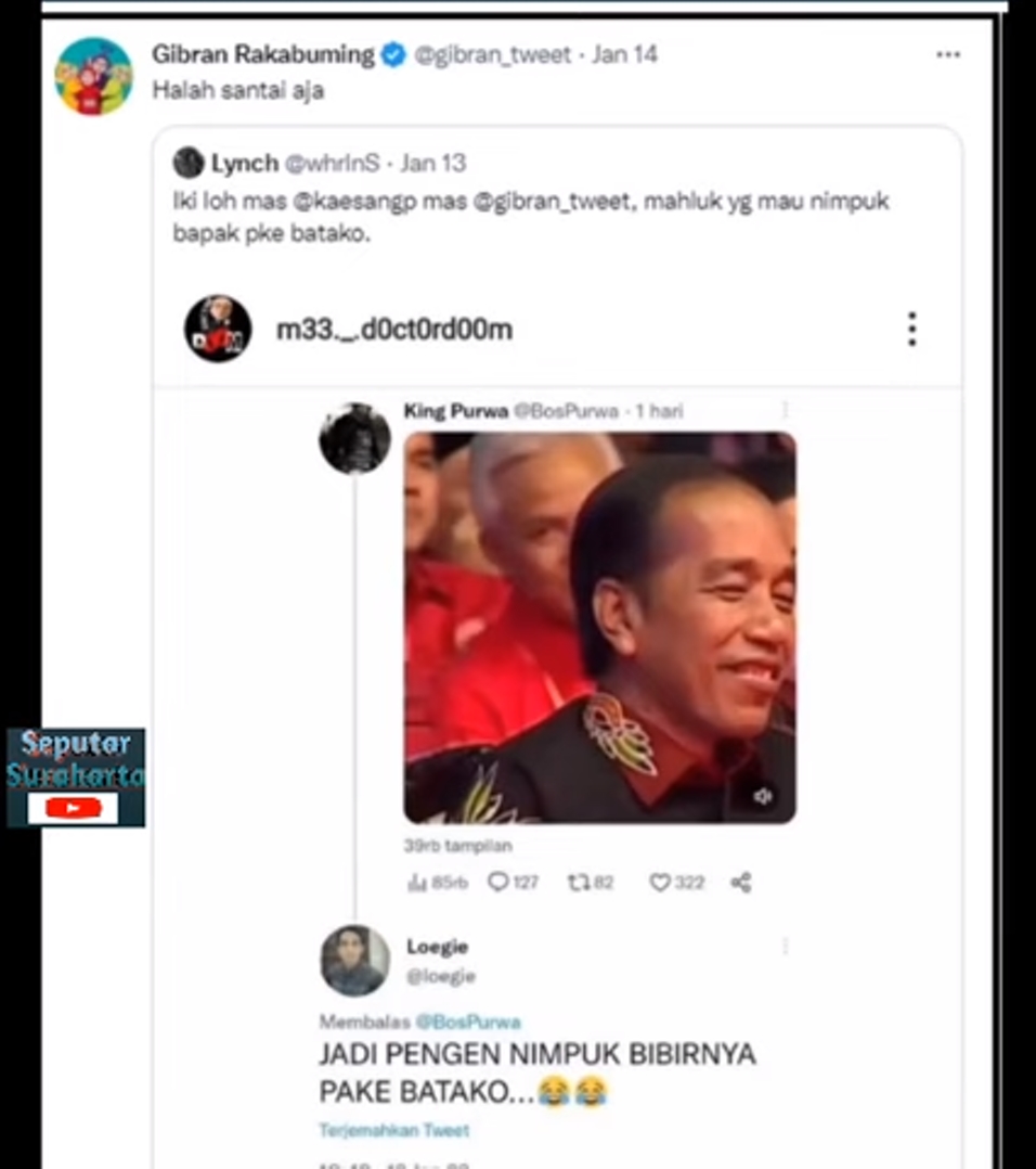 Gibran cari nomor telepon mantan karyawan UNIBI yang berhenti bekerja usai hina Jokowi di media sosial