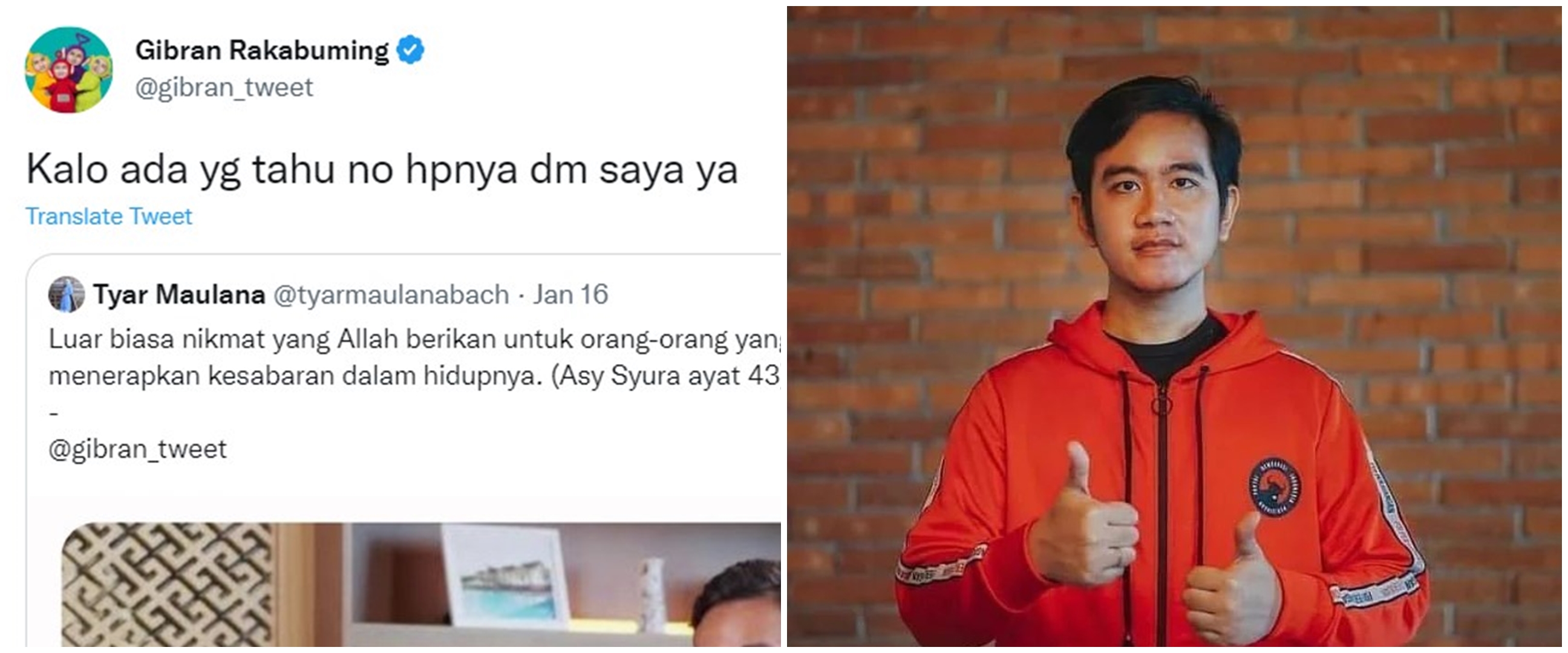 Gibran cari nomor telepon mantan karyawan UNIBI yang berhenti bekerja usai hina Jokowi di media sosial