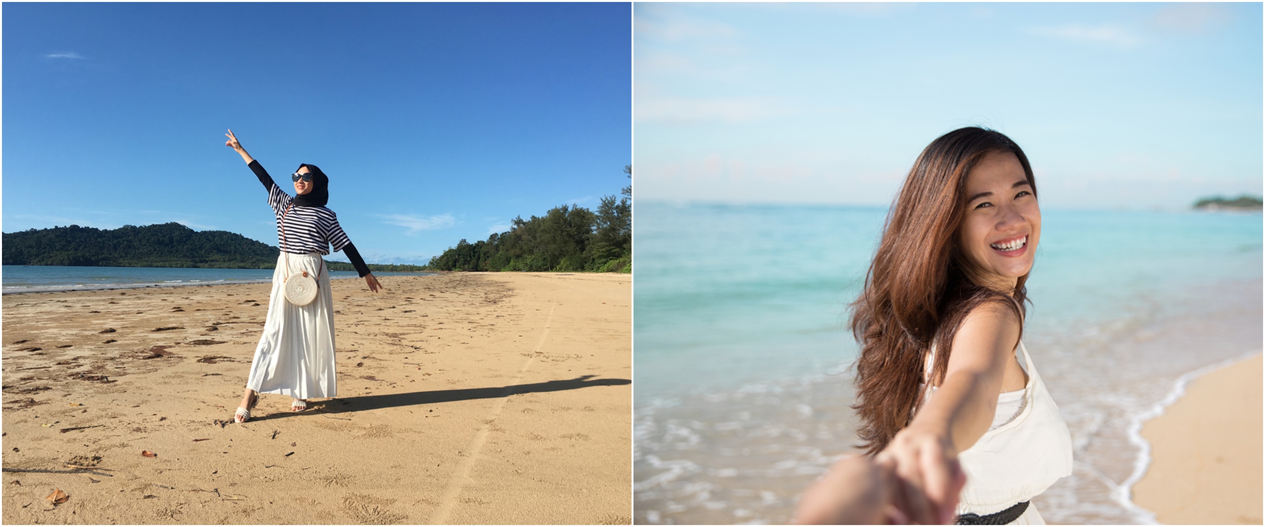7 Inspirasi pose romantis di pantai anti gagal, backlight keras malah bikin estetik