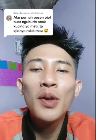 Kisah driver ojek online terima orderan antar jemput penumpang, malah diminta potong ari-ari kucing