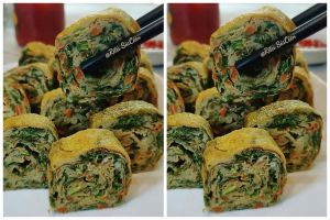 Resep dadar gulung bayam, lauk enak dan bisa disantap sekali lahap