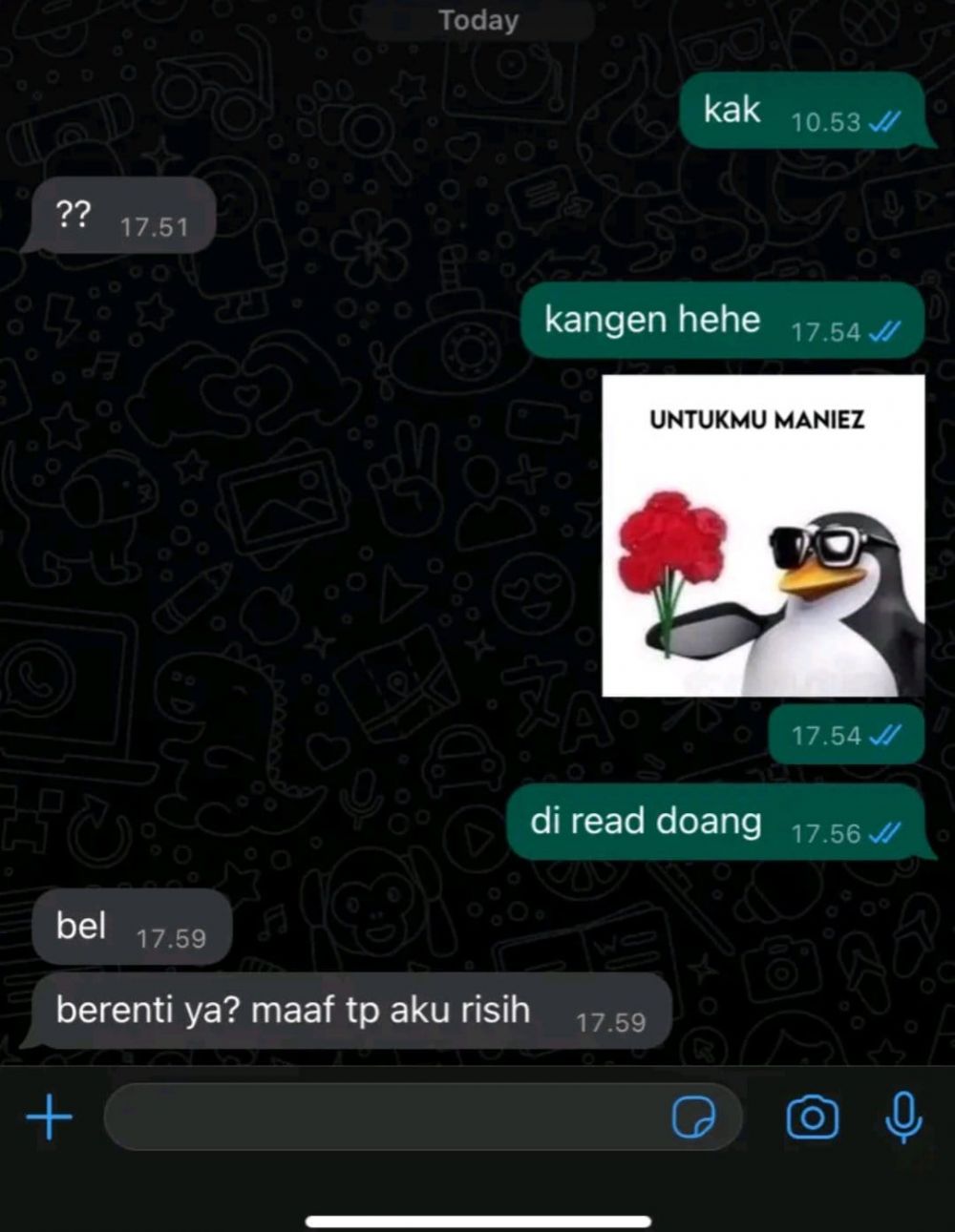 15 Chat nyesek ditolak gebetan ini sakitnya bikin nangis dalam hati