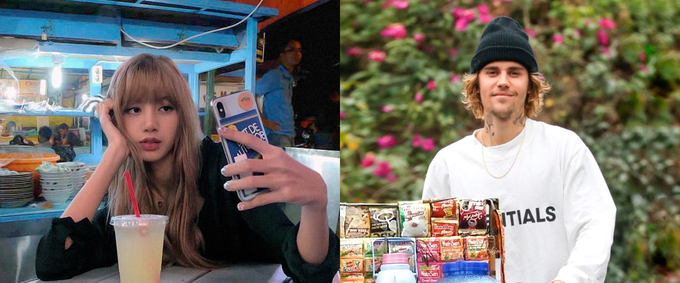 11 Foto editan seleb dunia kalau tinggal di Indonesia, Kim Seon-ho hobi beli bubur ayam