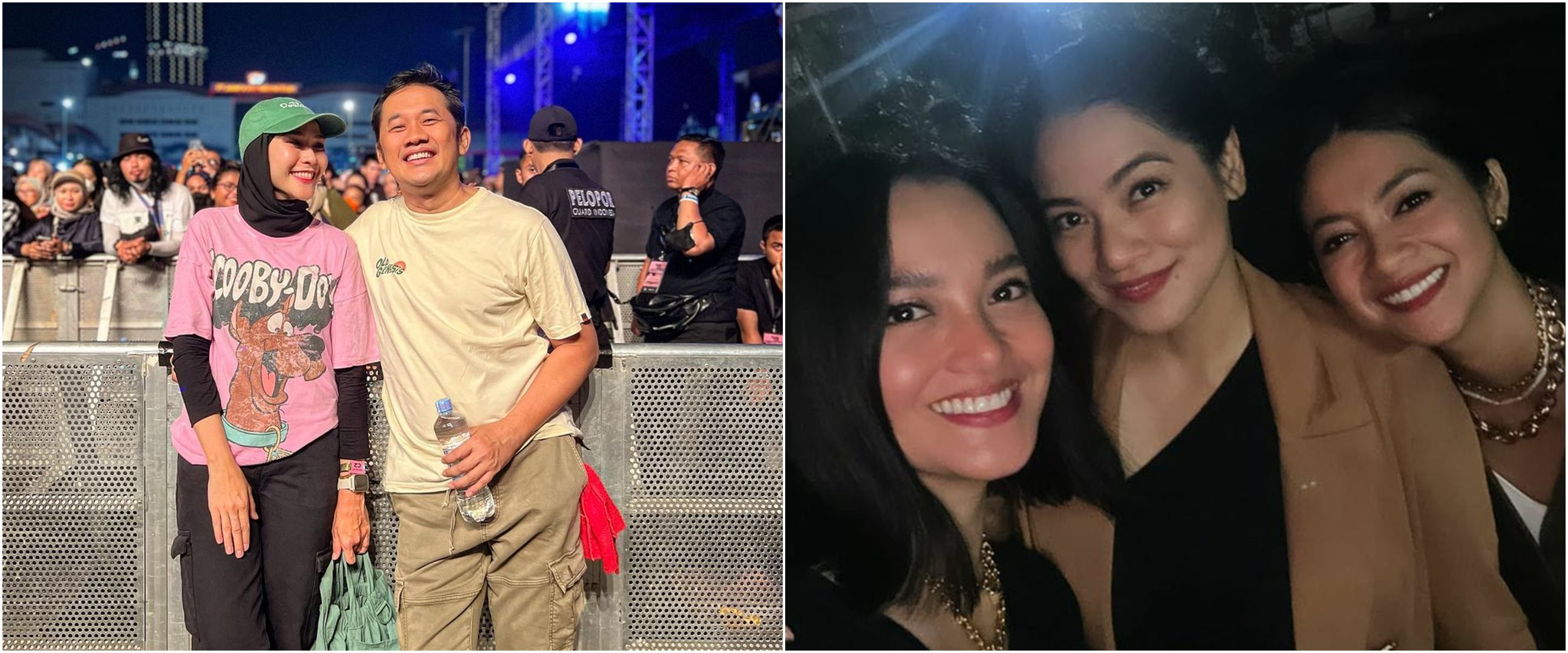 Momen 10 seleb nonton konser Sheila On 7, ikut berdendang bareng Sheila Gank