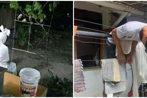 Bikin senam jantung, 11 momen lucu orang nunggu di luar rumah ini penampakannya nyeleneh