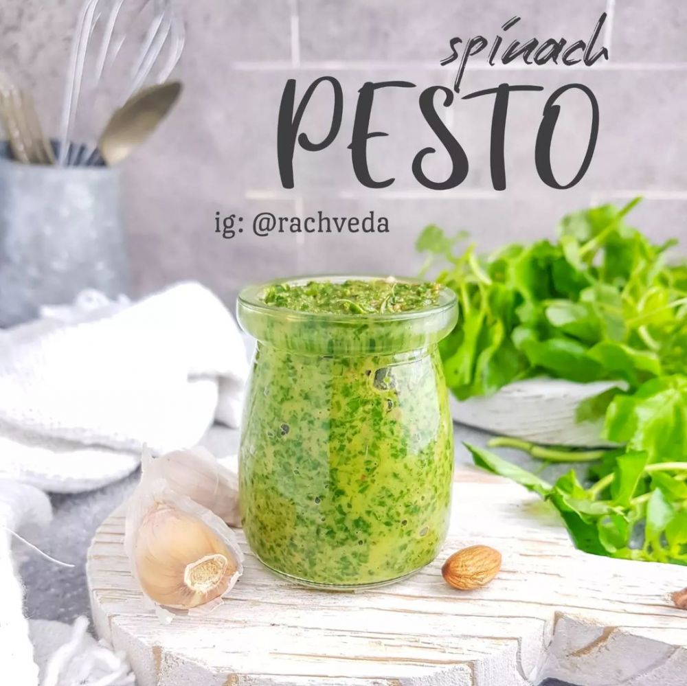 Resep pesto bayam, saus pengganti daun basil