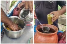 11 Foto pembuatan jus mangga di India ini disebut nggak higienis, blender manual pakai tangan