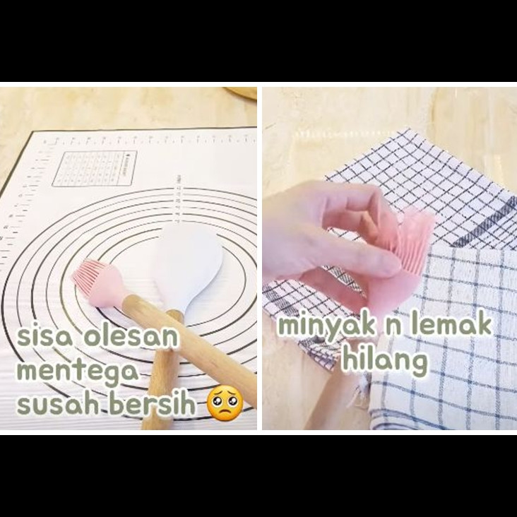Pakai 1 bahan dapur, ini cara ampuh hilangkan noda minyak pada peralatan dapur silikon