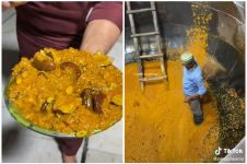 Pakai wajan bekas pasir, 11 potret pembuatan makanan porsi jumbo di India yang ini nggak higienis