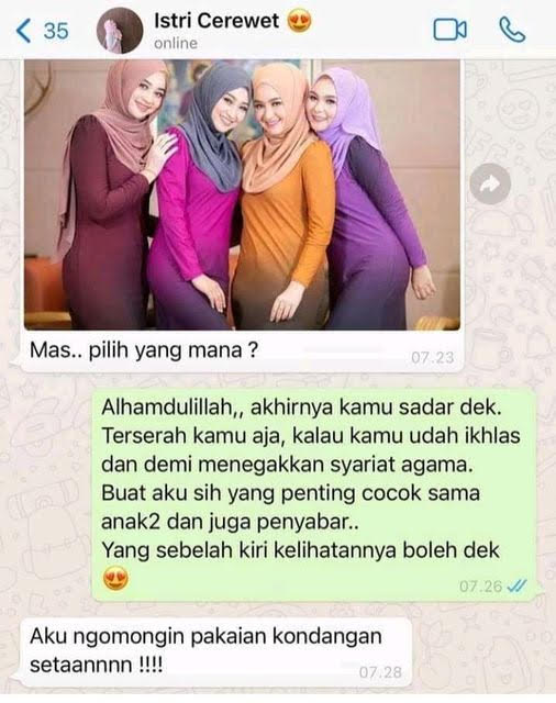 15 Chat lucu suami istri salah paham ini bikin mesem sendiri