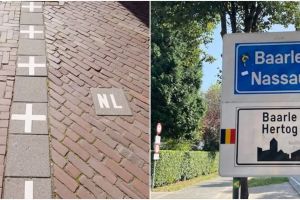 Perbatasan Belanda dan Belgia ini unik banget, ada banyak rumah yang berdiri di 2 negara