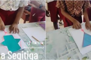 Aksi guru SD ajarkan matematika dengan cara unik ini viral, warganet puji kreativitasnya