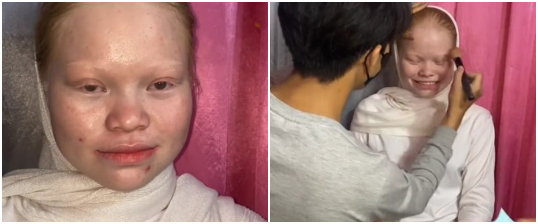 Transformasi wanita albino dirias MUA jadi pengantin Sunda, hasilnya manglingi bak beda orang