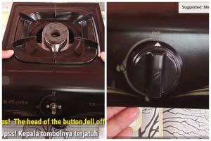 Tanpa perlu diganti, ini cara memperbaiki bagian knop kompor yang lepas