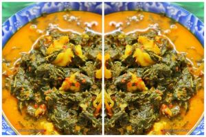 Resep gulai daun singkong campur udang dan teri, bikin selera makan meningkat