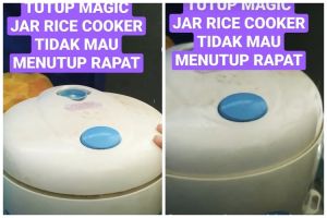 Nggak perlu ganti sparepart, ini trik mengatasi rice cooker tidak bisa tertutup agar rapat kembali