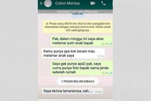 11 Chat calon mertua dan menantu ini akrab banget, serasa teman sendiri