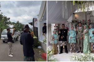 Pelaminan pengantin ini terpisah dengan tamu undangan, alasan di baliknya bikin salut