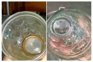 Cuma pakai satu bahan, ini cara mudah membersihkan kerak teh pada gelas kaca