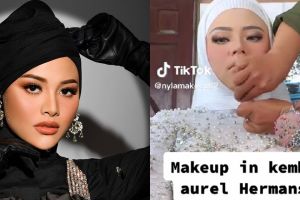 Wanita dirias MUA jadi pengantin adat Sunda ini dikira kembaran Aurel Hermansyah, hasilnya mirip pol