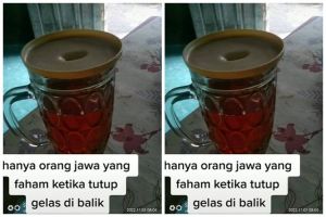 Aksi pria tunjukkan fungsi lain tutup gelas ini bikin tercengang sekaligus senyum lebar
