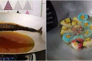 11 Potret nyeleneh di dalam wajan ini penampakannya bikin garuk kepala