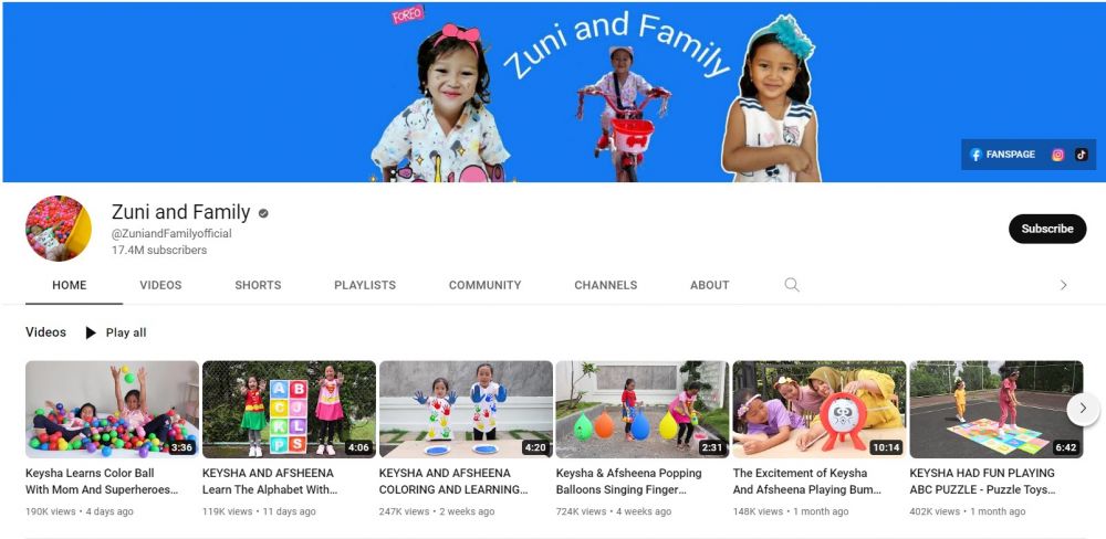 Bukan milik Ria Ricis maupun Atta, ini video creator Indonesia yang tembus 2,6 miliar views di YouTube