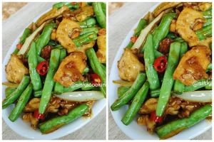 Resep buncis ayam fillet saus tiram, gurih dan asin khas oriental ini bikin nafsu makan bertambah