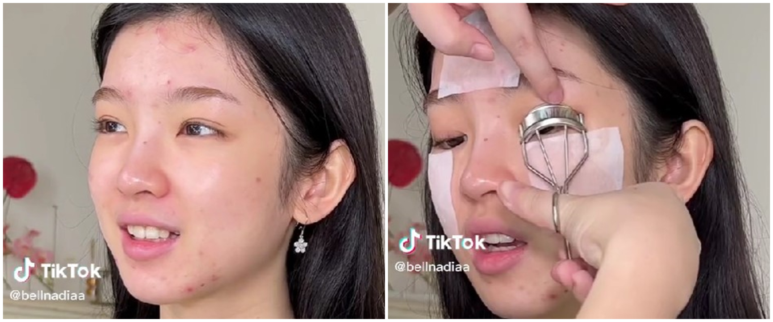 Wanita berjerawat dirias ala idol K-Pop ini flawless abis, hasilnya bikin salah fokus