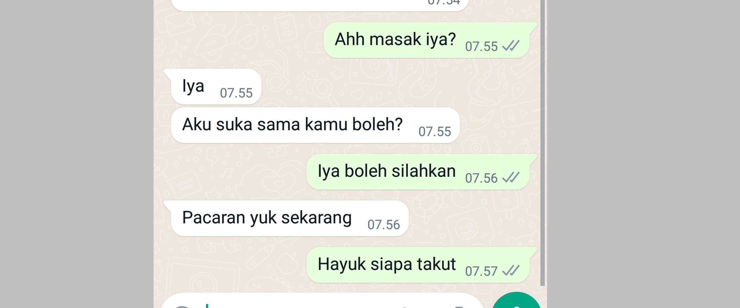 10 Chat lucu gampangnya ajak pacaran ini bikin hati jomblo auto meronta-ronta