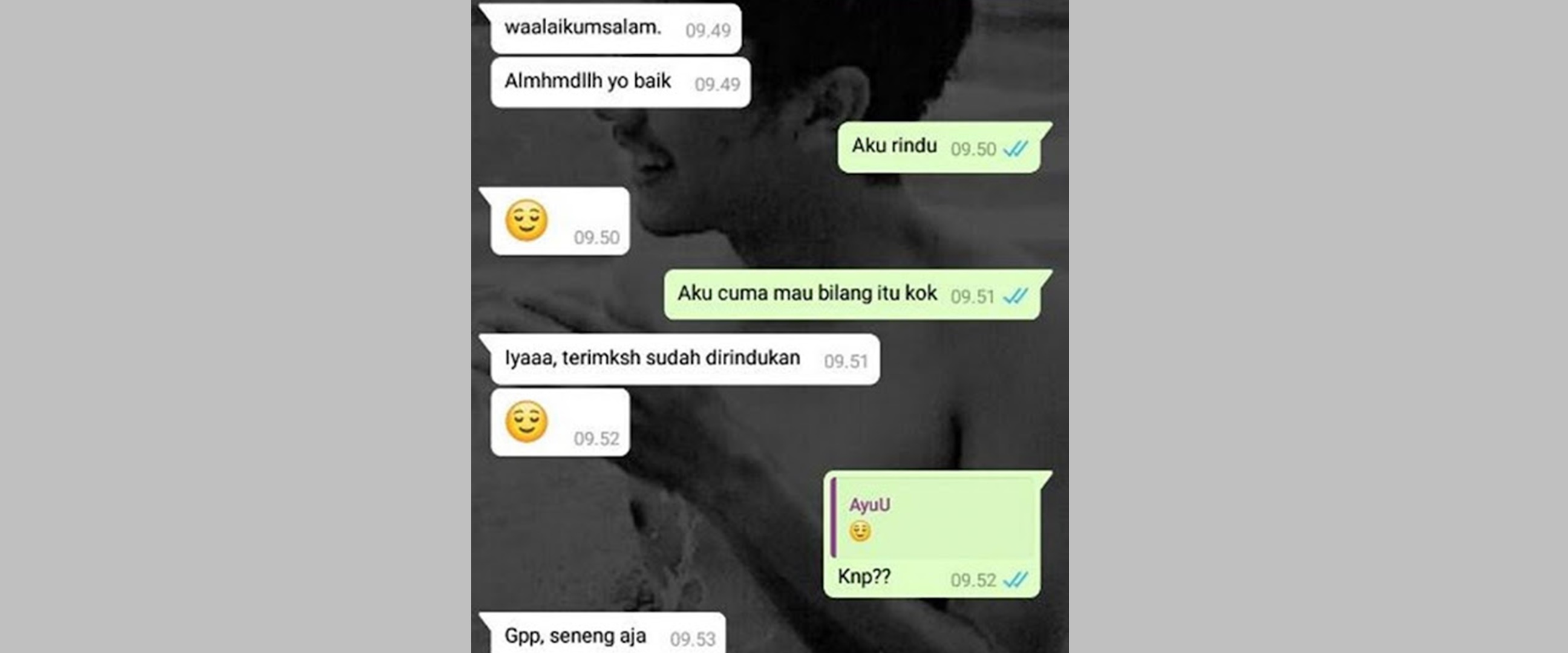Definisi gagal move on, 11 chat lucu bilang kangen ke mantan ini balasannya tak terduga