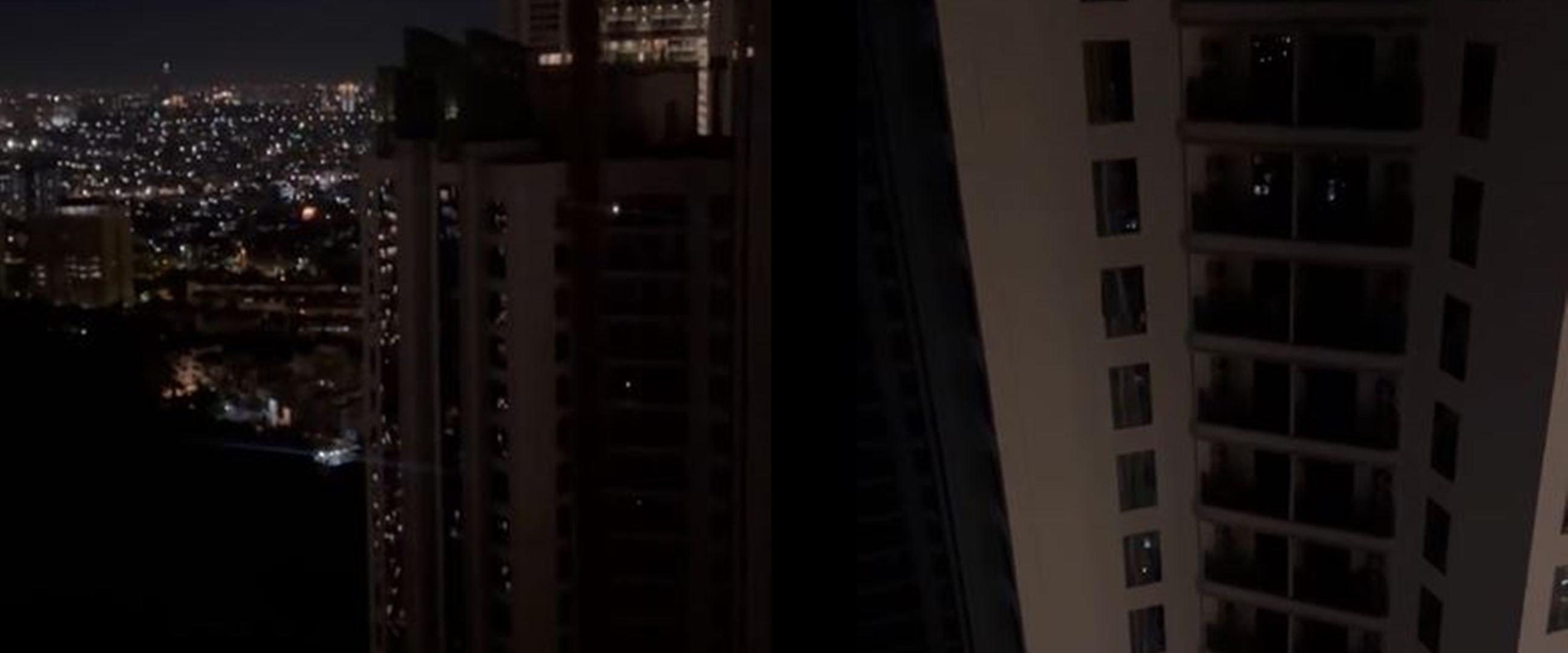 Berusaha tenang saat lampu gedung apartemen mati, pria ini lakukan aksi tak terduga