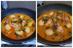 Resep gulai cumi kacang panjang, mantap, enak, gurih, dan bikin ketagihan