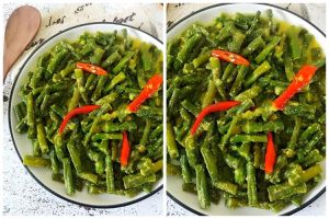 Resep tumis acar kuning kacang panjang, gurih, nikmat, dan sederhana