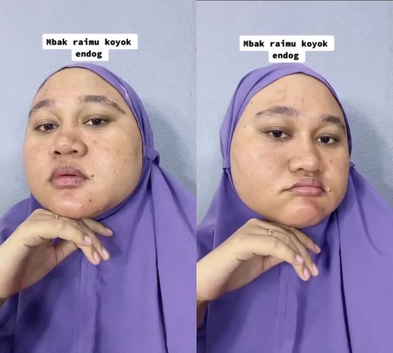 Bentuk wajahnya diejek kayak telur, transformasi makeup wanita usai dirias ini mirip Barbie hidup