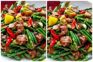 Resep tumis kacang panjang dan hati ayam, praktis, enak, dan mudah ditiru