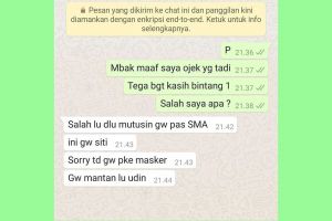 Endingnya malah drama, 11 chat lucu driver ojol dan customer ini bikin nyengir kuda