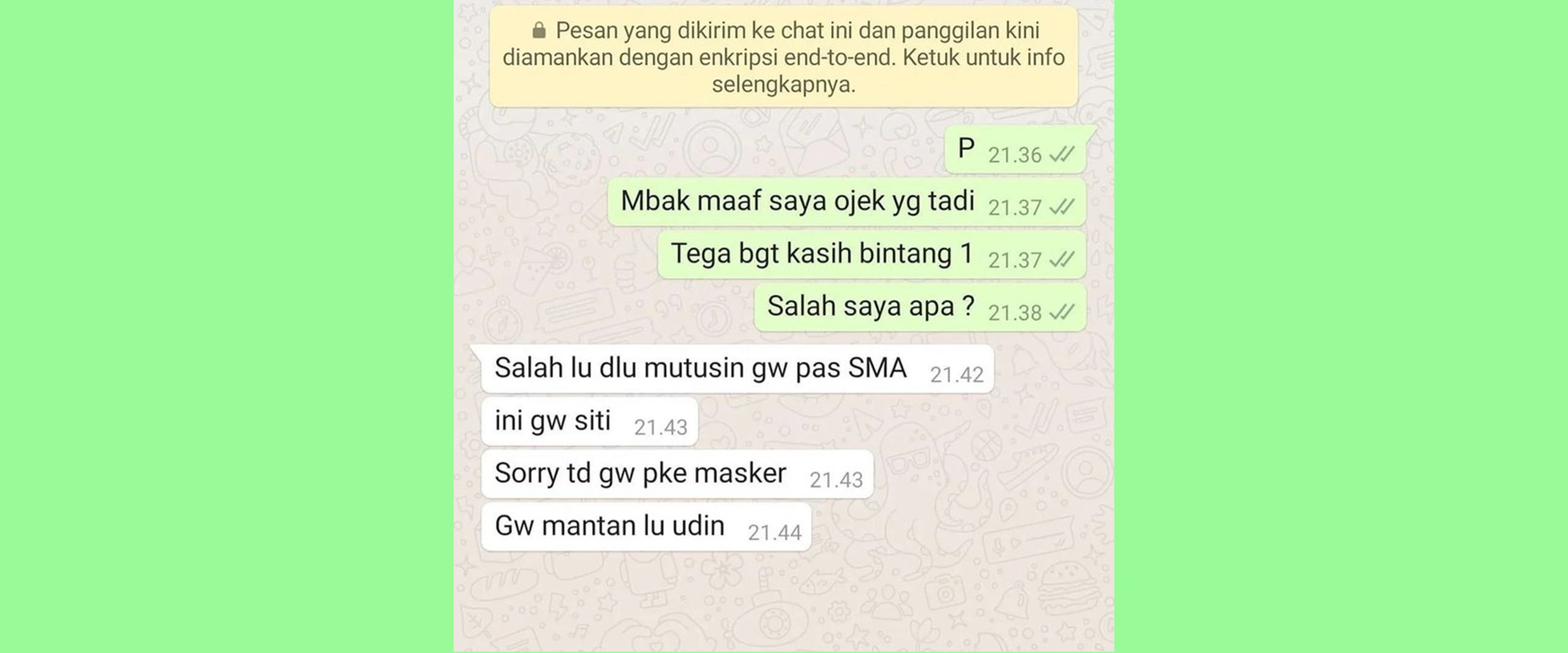 Endingnya malah drama, 11 chat lucu driver ojol dan customer ini bikin nyengir kuda