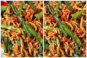 Resep kacang panjang sambal teri, enak, sederhana, dan mudah ditiru