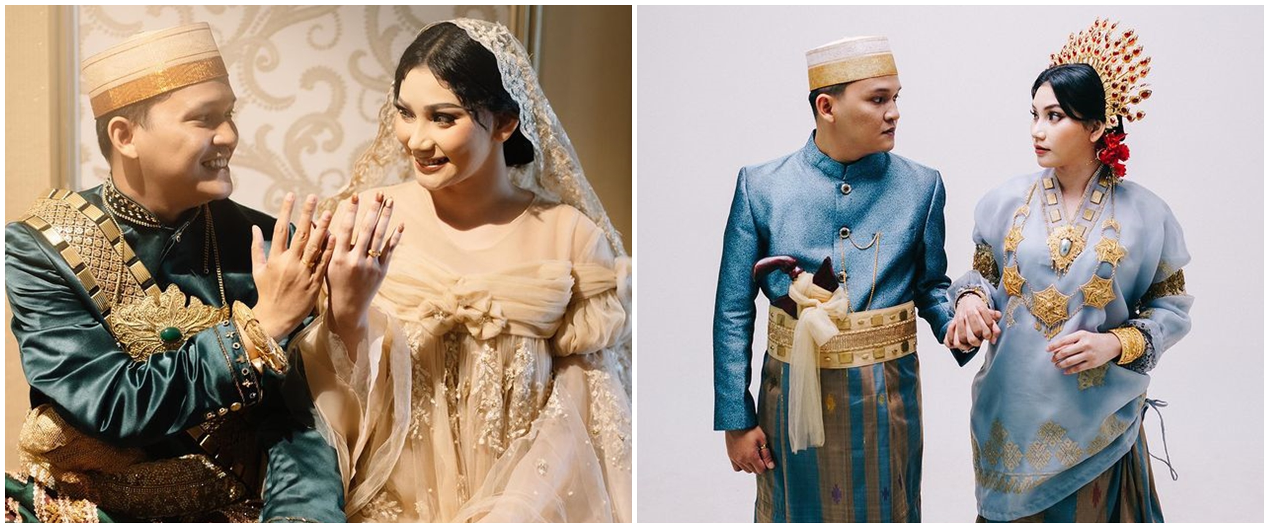 9 Momen pernikahan adik Indah Permatasari & pria keturunan ningrat, tangis Nursyah pecah beri restu