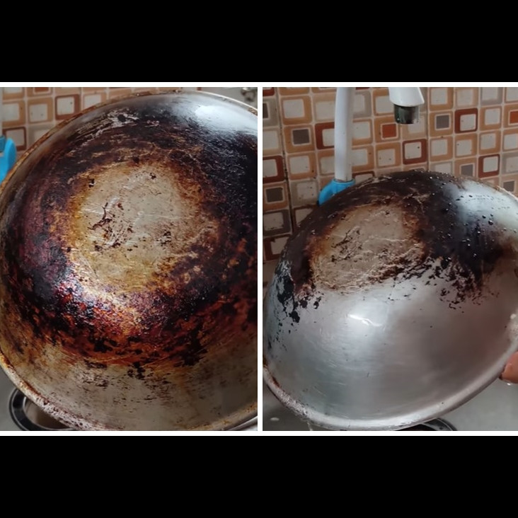 Tak perlu baking soda dan cuka, ini cara bersihkan kerak gosong di pantat panci pakai satu bahan