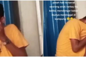Tangis pilu anak rantau dengar kabar sang ibu meninggal, tak bisa pulang karena keterbatasan biaya